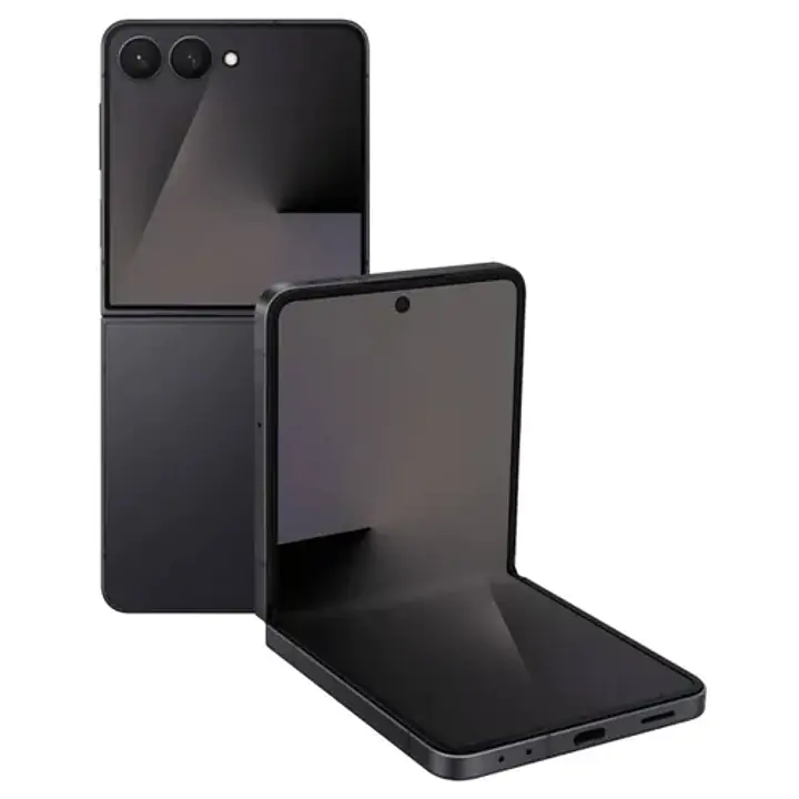Samsung Galaxy Z Flip7 5G Smartphone with Galaxy AI (Jet Black, 12GB RAM, 512GB Storage), Ultra Sleek Design with 50MP High-Resolution Camera, Exynos 2500, Google Gemini - Master