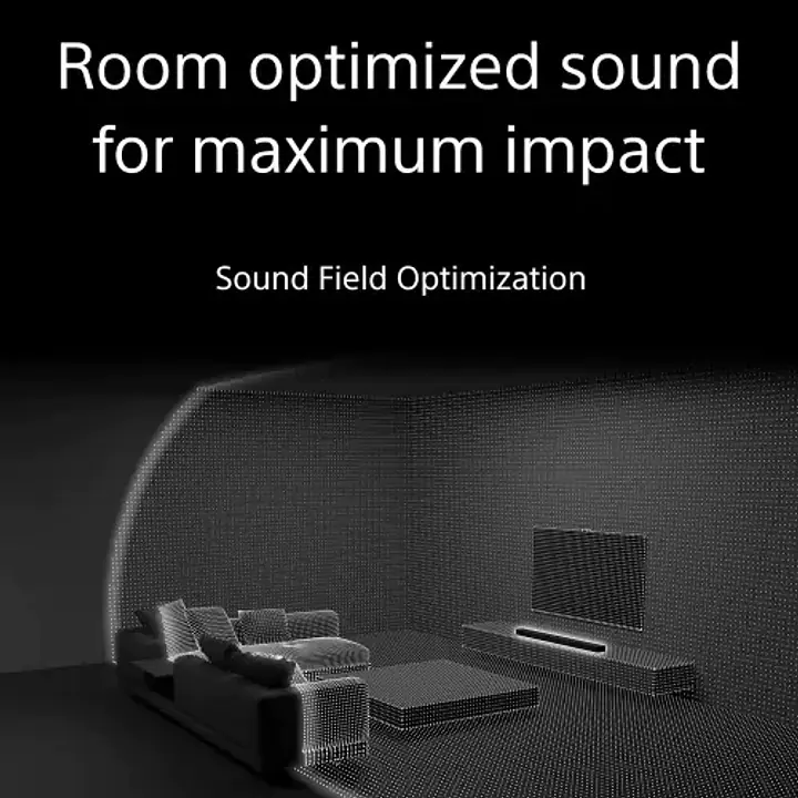 Sony Bravia Theatre Bar 9 with Bluetooth coonectivity, Wall Mountable, 360 Spatial Sound Mapping, IMAX, Dolby Atmos/DTSx Premium (Black) - Master