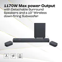 JBL BAR 1300 | 11.1.4-Channel Soundbar with Detachable Surround Speakers, MultiBeam™, Dolby Atmos® & DTS:X® (3D Sound Experience) - Master