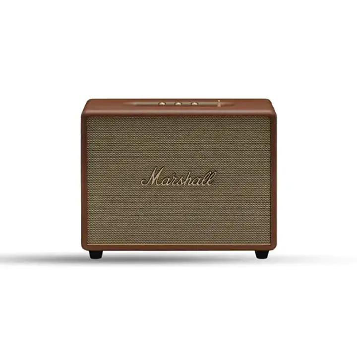 Marshall Woburn III Home Speaker | Wired Connectivity with HDMI Input | Bluetooth 5.2 | RCA & 3.5mm Input | Premium Audio for Home Entertainment (Brown) - Master