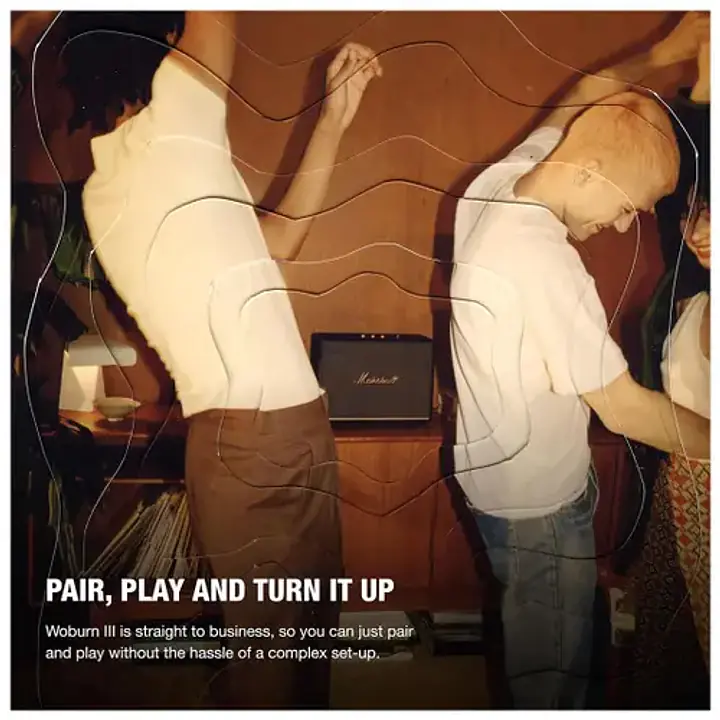 Marshall Woburn III Home Speaker | Wired Connectivity with HDMI Input | Bluetooth 5.2 | RCA & 3.5mm Input | Premium Audio for Home Entertainment (Brown) - Master