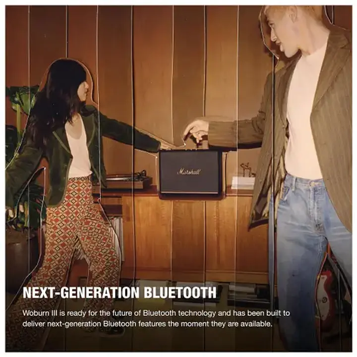 Marshall Woburn III Home Speaker | Wired Connectivity with HDMI Input | Bluetooth 5.2 | RCA & 3.5mm Input | Premium Audio for Home Entertainment (Brown) - Master