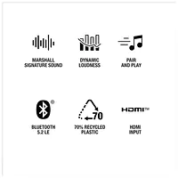 Marshall Woburn III Home Speaker | Wired Connectivity with HDMI Input | Bluetooth 5.2 | RCA & 3.5mm Input | Premium Audio for Home Entertainment (Brown) - Master